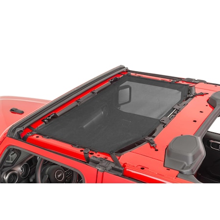 SOFT TOP Mesh Black Secures To Windshield And Roll Bar One Piece Fits With Factory Hard Top Or S